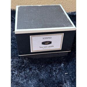 Caitlins Home White Tea & Ginger Scented Soy Wax Candle In Glass Jar 13oz NEW